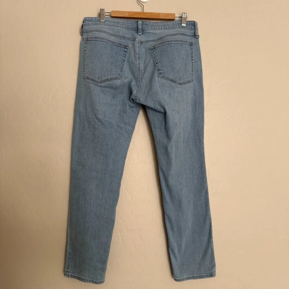 Rag & Bone Dylan Low Rise Slim Boyfriend Jeans Denim Size 30 Light Wash - Picture 4 of 10